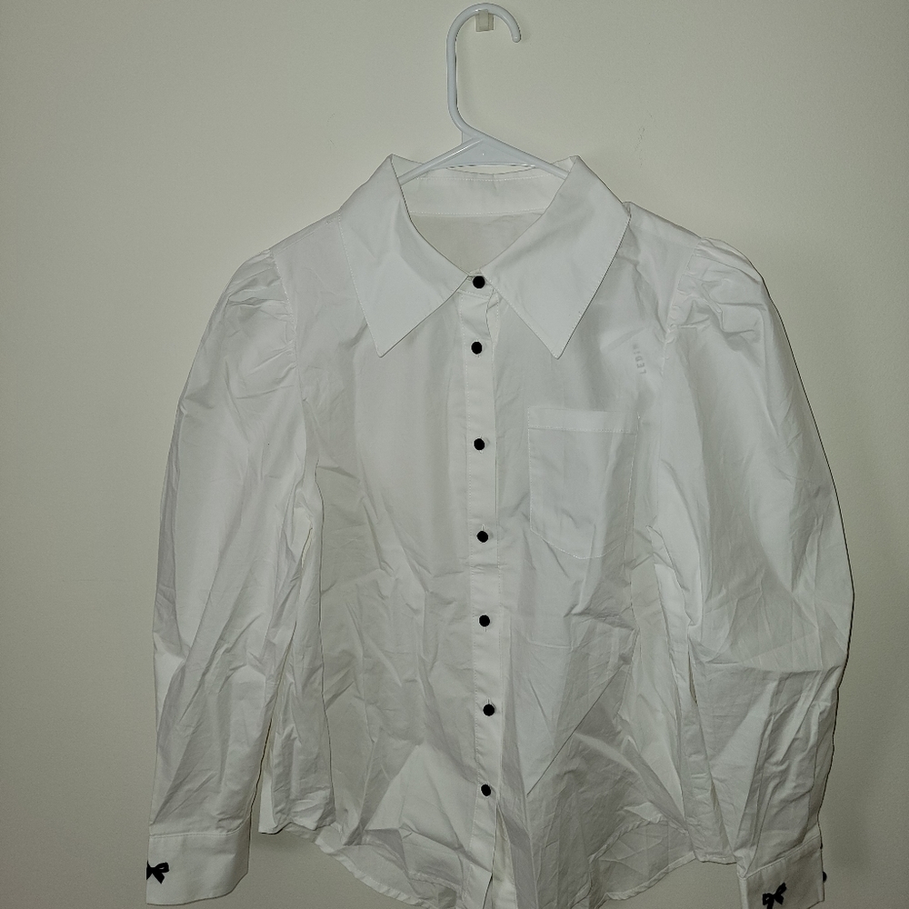 Vintage Bow Bead Chain Shirt